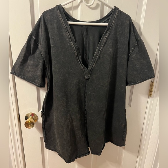 FP Movement Women's Hot Shot Tee Romper - black wash - size L - Picture 5 of 6